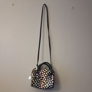 Betsey Johnson Polka Dot Women's Cat Face Shoulder Handbag NWOT